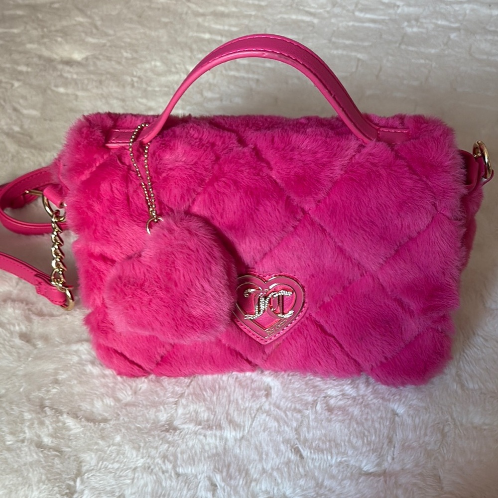 Juicy Couture Pink Quilted Crossbody Bag